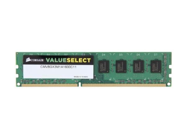 Памет Corsair 8GB (1x8GB)CMV8GX3M1A1600C11 DDR3 1600MHz Unbuffered CL11 DIMM