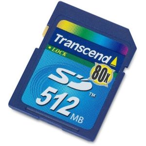 Transcend 512mb, 80x High-Speed Secure Digital (SD) Memory Card